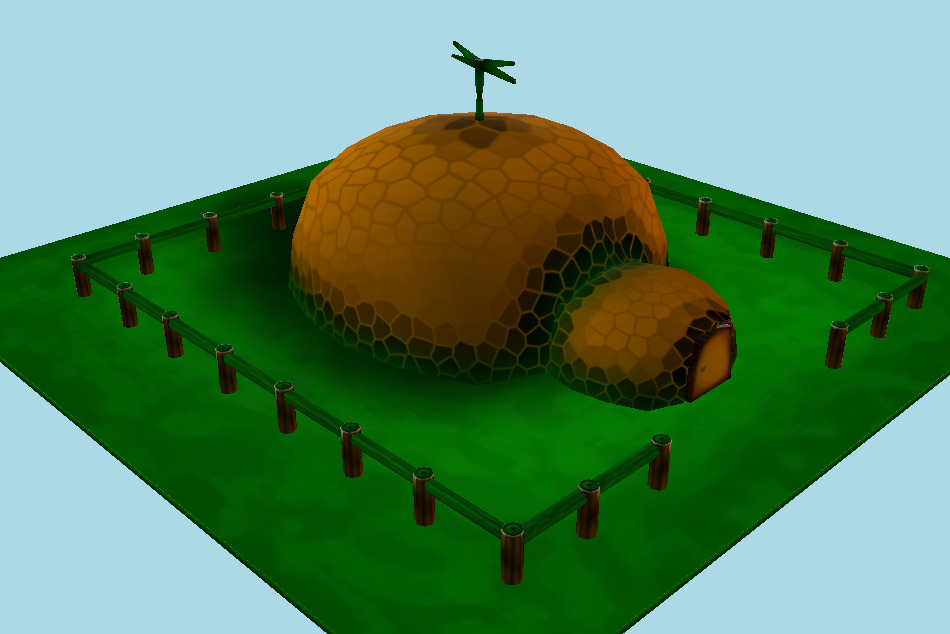 The House Bee Garden 3d model